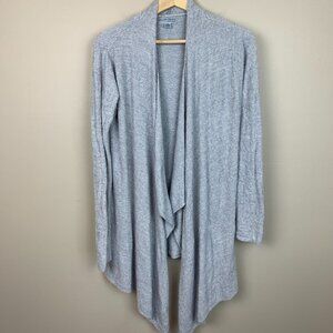 Barefoot Dreams CozyChic Waterfall Front Grey/Blue Cardigan - Size Large/XL